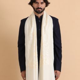 Tweedle Acrylic Woven Men Shawl-image-2