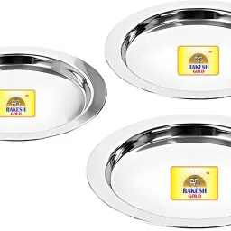 Stainless Steel plain lid | kadhai lid steel | kitchen accessories steel lid 6.6 inch, 7.2 inch, 7.8 inch Lid Set, Pack of 3-16
