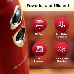 wonderchef 400 W Red Hand Blender image 3