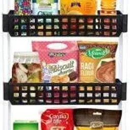 5 Tier Easy-To-Move Slide Out Shelf Rack Trolley With Wheels for Kitchen Plastic Kitchen Trolley-20