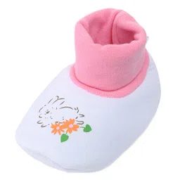 mothercare Infant Girls Rabbit Print Baggies Mid-Top Booties image 5