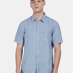 t-base Men Blue Standard Casual Shirt-image-21