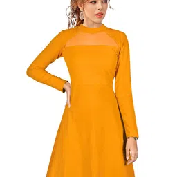 ODETTE  Long Sleeves High Neck A-Line Dress-picture-26