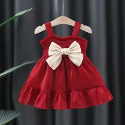 INCLUD Girls Fit & Flare Dress with Statement Bow-56