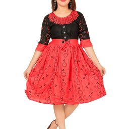 BAESD Girls Floral Fit & Flare Dress-image-35