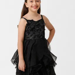 KATE & OSCAR Girls Self Design Fit & Flare Dress-image-8