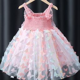 YK Girls Embellished Cotton Fit & Flare Dress-52