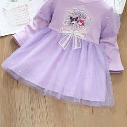 YK Girls Embellished Fit & Flare Dress-image-39
