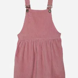 Jungleebilli Girls Pink Pure Cotton Pinafore Dress-image-31