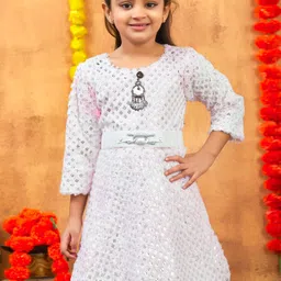 Aarika Woollen Fit & Flare Dress-image-70