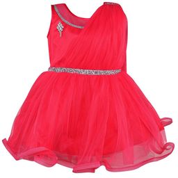 Wish Karo Girls Embellished Fit & Flare Dress-image-23