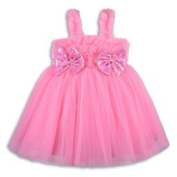 Wish Karo Girls Shoulder Straps Gathered Fit & Flare Dress-image-76