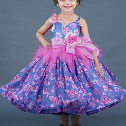 Li & Li Boutique Girls Floral Printed Fit & Flare Dress-22