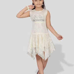 BAESD Girls Net Embellished Fit & Flare Dress-image-80