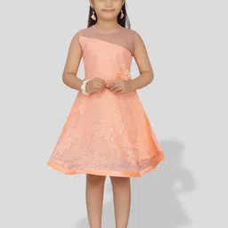BAESD Girls Net Fit & Flare Dress-image-84