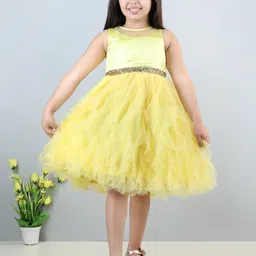 Toy Balloon kids Girls Net Fit & Flare Dress-picture-41