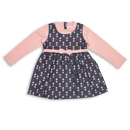 Peppermint Infants Girls Conversational Printed Fit & Flare Dress-image-67