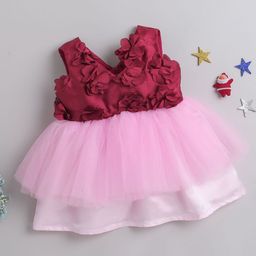 MANY FROCKS & Girls Embellished Sleeveless Fit & Flare Dress-picture-42
