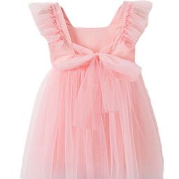StyleCast Girls Pink Square Neck Ruffled A-Line Cotton Dress-image-54