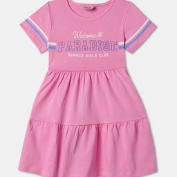 R&B Girls Printed Fit & Flare Dress-picture-36