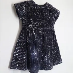 Cherry Crumble Sequinned Round Neck Fit & Flare Dress-picture-32