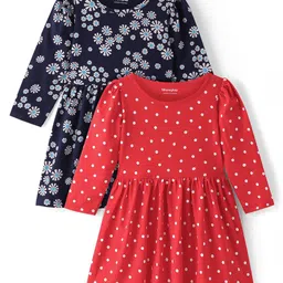 Honeyhap Polka Dot Print Fit & Flare Dress-picture-37