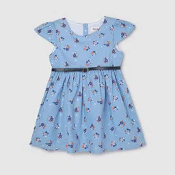 max Floral Print Fit & Flare Dress-image-5