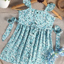 FASHION DREAM Floral Print Fit & Flare Dress-picture-46