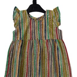 BAESD Girls Striped Print Organic Cotton Fit & Flare Dress-image-95