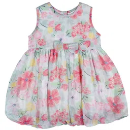 BAESD Floral Printed Round Neck Fit & Flare Dress-image-11