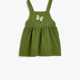 Koton Girls Cotton Embroidered Fit and Flare Dress-image-73