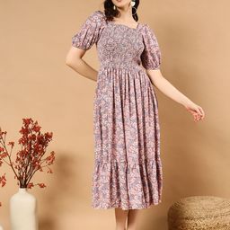 STARWORD Fit & Flare Dress-image-82