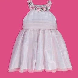 MINI KLUB Girls Halter Neck Fit & Flare Dress-image-72