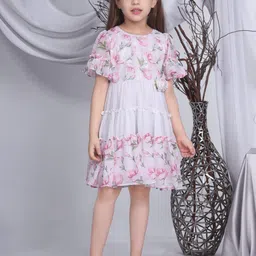 Peppermint Girls Sequined Round Neck Fit & Flare Dress-picture-22