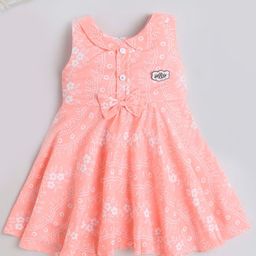 The Magic Wand Girls Floral Print Georgette Fit & Flare Dress-image-26
