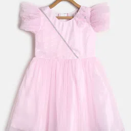 TALES & STORIES Girls Flutter Sleeve Fit & Flare Dress-13
