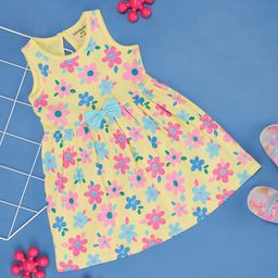 Pantaloons Baby Infants Floral Printed Round Neck Sleeveess Fit & Flare Dress-image-116