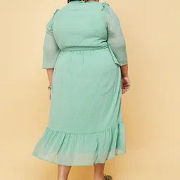 max Plus Size Self Design Fit & Flare Dress image 5