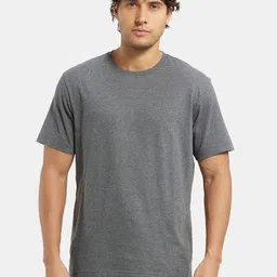 Jockey Men Charcoal Grey Solid Comfort Fit Round Neck Athleisure T-shirt 2714-0105-picture-17