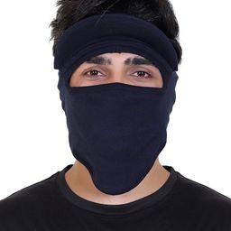 Gajraj Pack Of 2 Cotton Strechable Full Face Masks With Visor-30