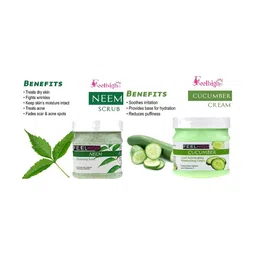 FEELHIGH Set of Neem Scrub & Cucumber Cream 500ml each image 2