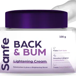sanfe Back & Bum Cream for Dark Spots and Body Acne, Glycolic Acid, Lactic Acid-picture-7