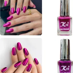 Quick dry Long Lasting nail paint combo 24ML DarkPink,Pink-image-38