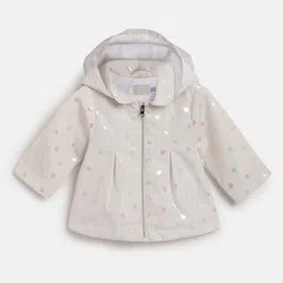 Chicco Girls Geometric Padded Jacket with Embroidered-image-3
