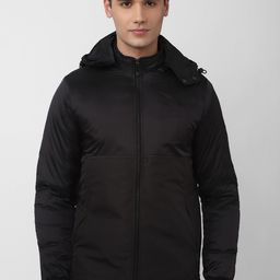 V Dot Men Solid Puffer Jacket-image-3