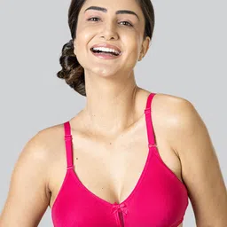 LYRA Cotton Rich Mesh Ladder Wire Free Moulded and Seamless Bra-53