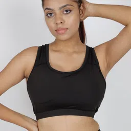 NEVER LOSE Full Coverage 360 Degree Support Removable Padding Workout Bra-0
