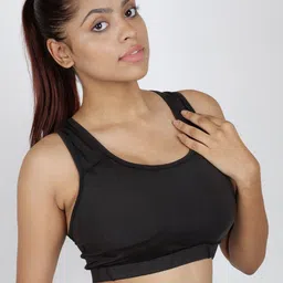 NEVER LOSE Full Coverage 360 Degree Support Removable Padding Workout Bra image 4
