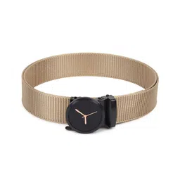 HENEDA Men Textured Auto Lock Stylish Buckle Detail Belt-image-76