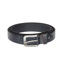 WildHorn Men Navy Blue Textured Leather Belt-image-41